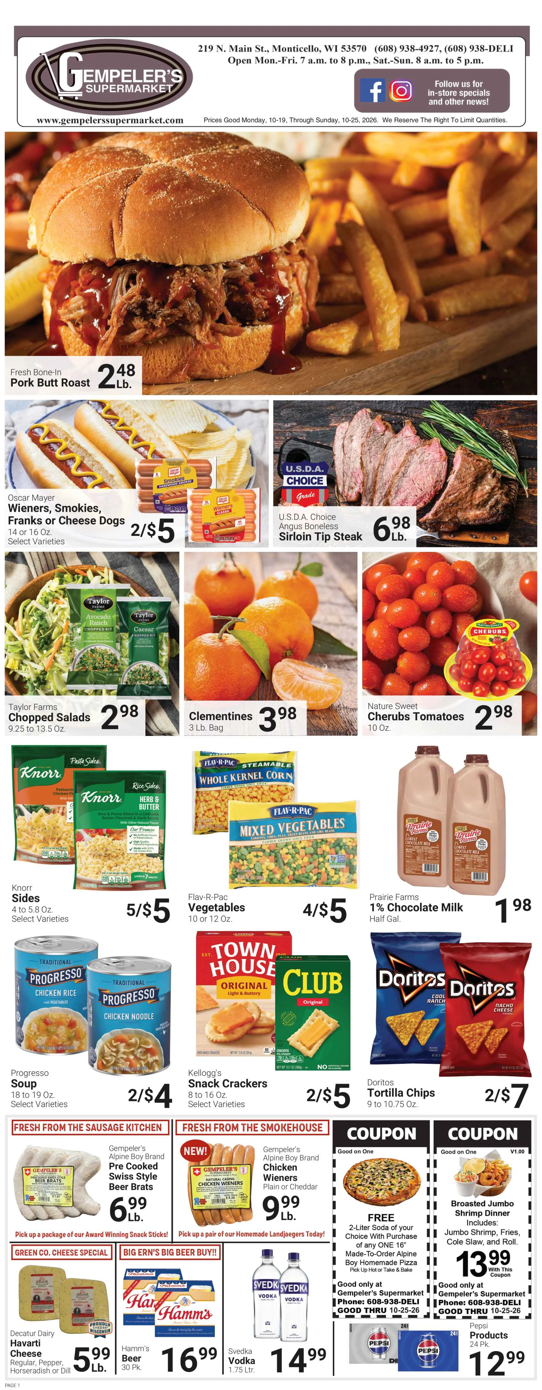 Gempeler's Supermarket Gempeler's - October 18, 2026 - Page 1