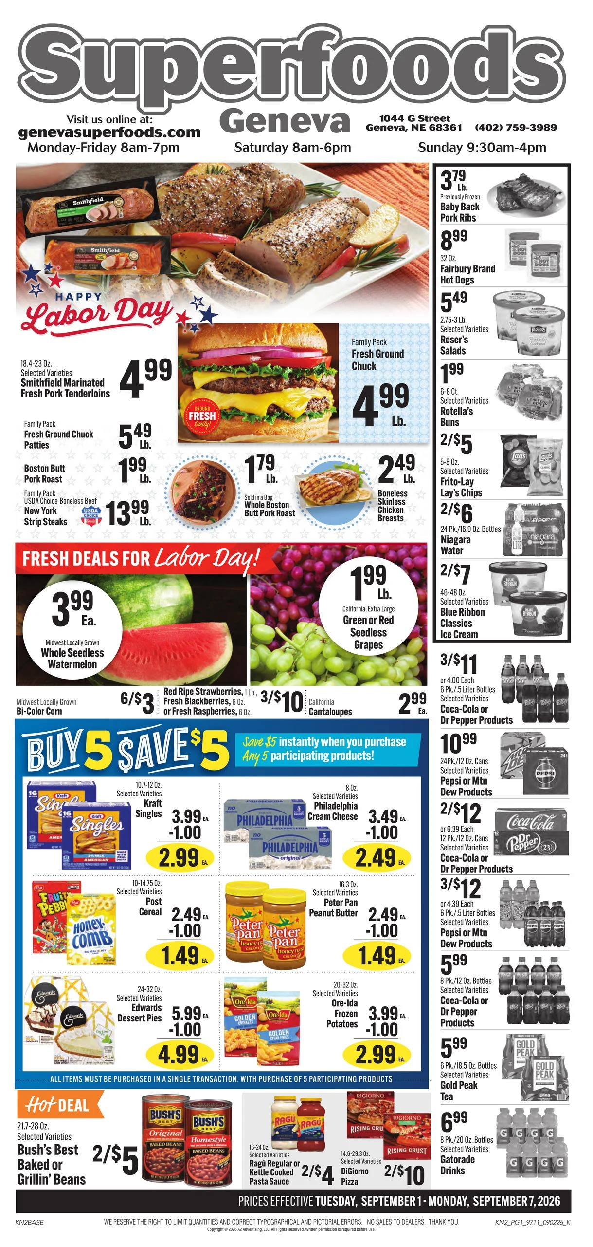 Geneva Super Foods Indexed Weekly - Page 1