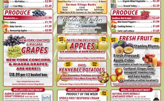 German Village Market Weekly Specials | Weekly Specials Weekly Specials September 28 – October 3, 2026 by Mike Published September 25, 2026 - Page 1