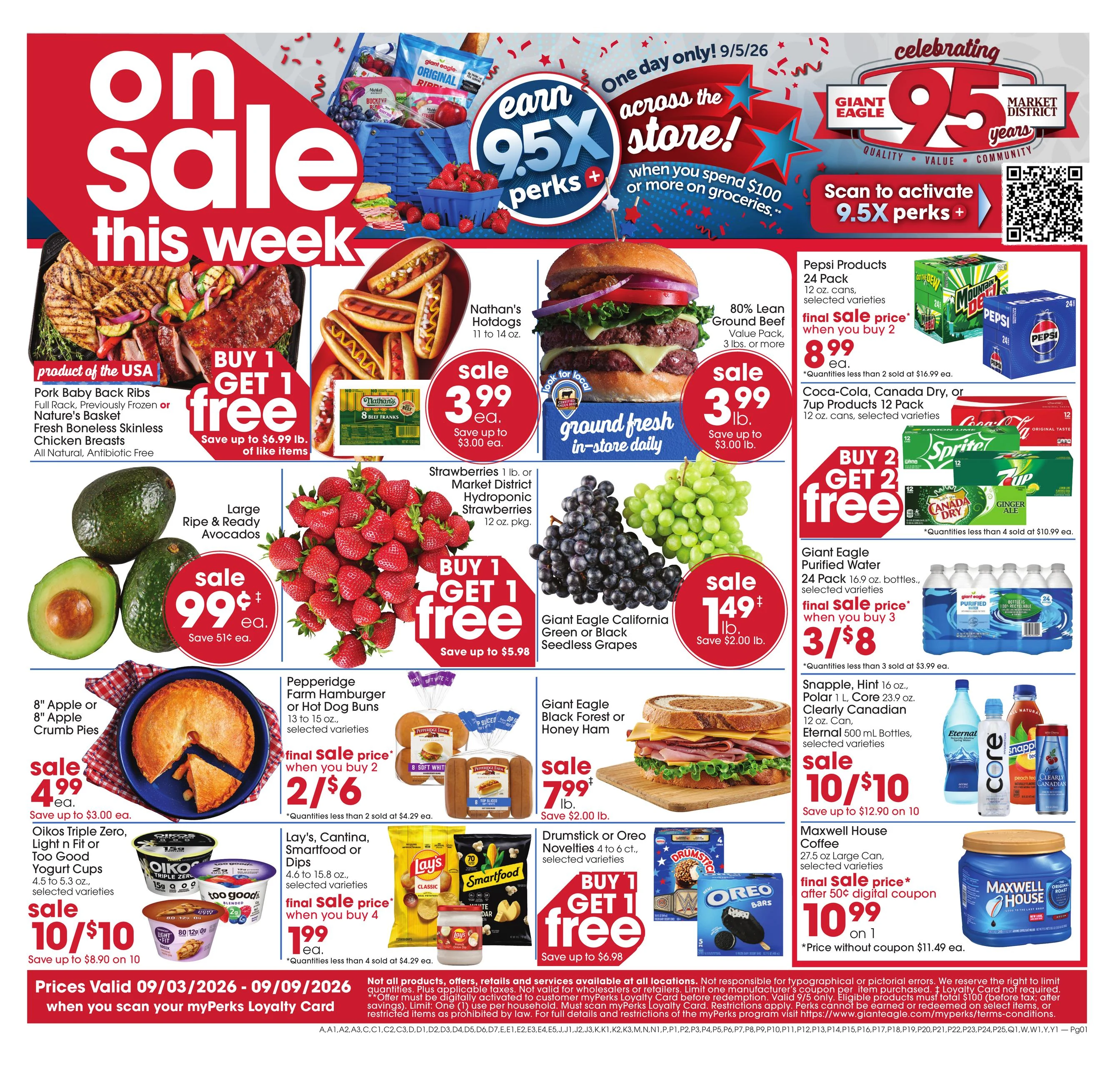 Giant Eagle Weekly Ad - Page 1
