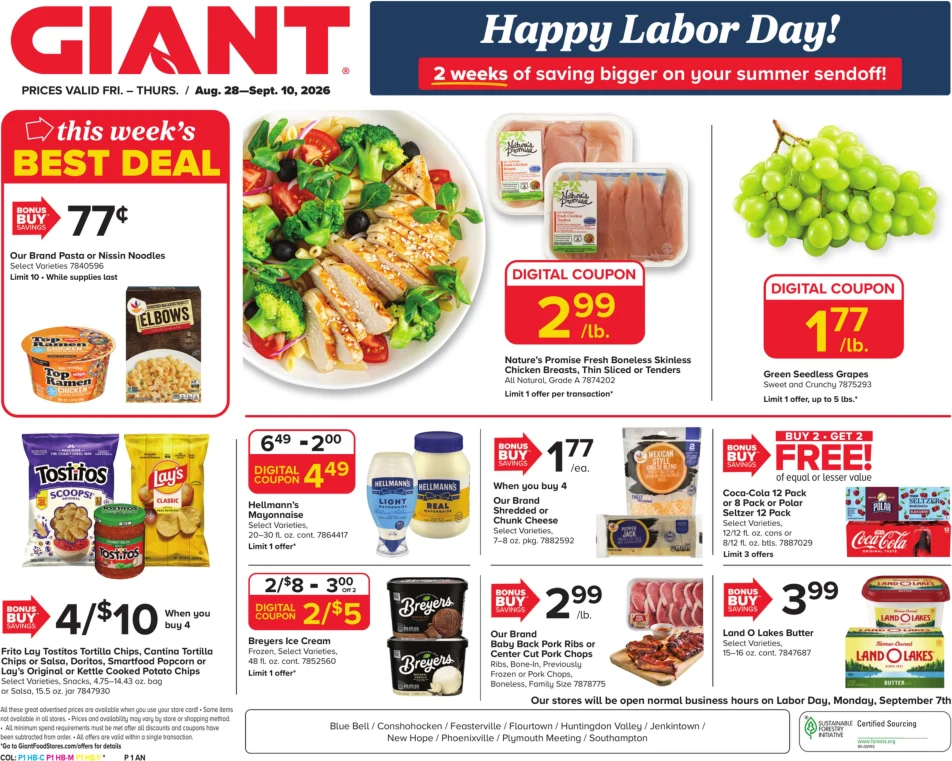 Giant Food Stores Weekly Ad - Page 1
