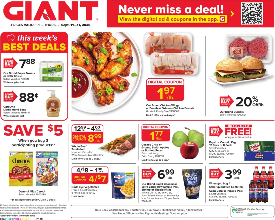 Giant Food Stores Weekly Ad - Page 1