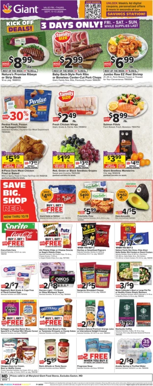 Giant Food Weekly Ad - Page 1