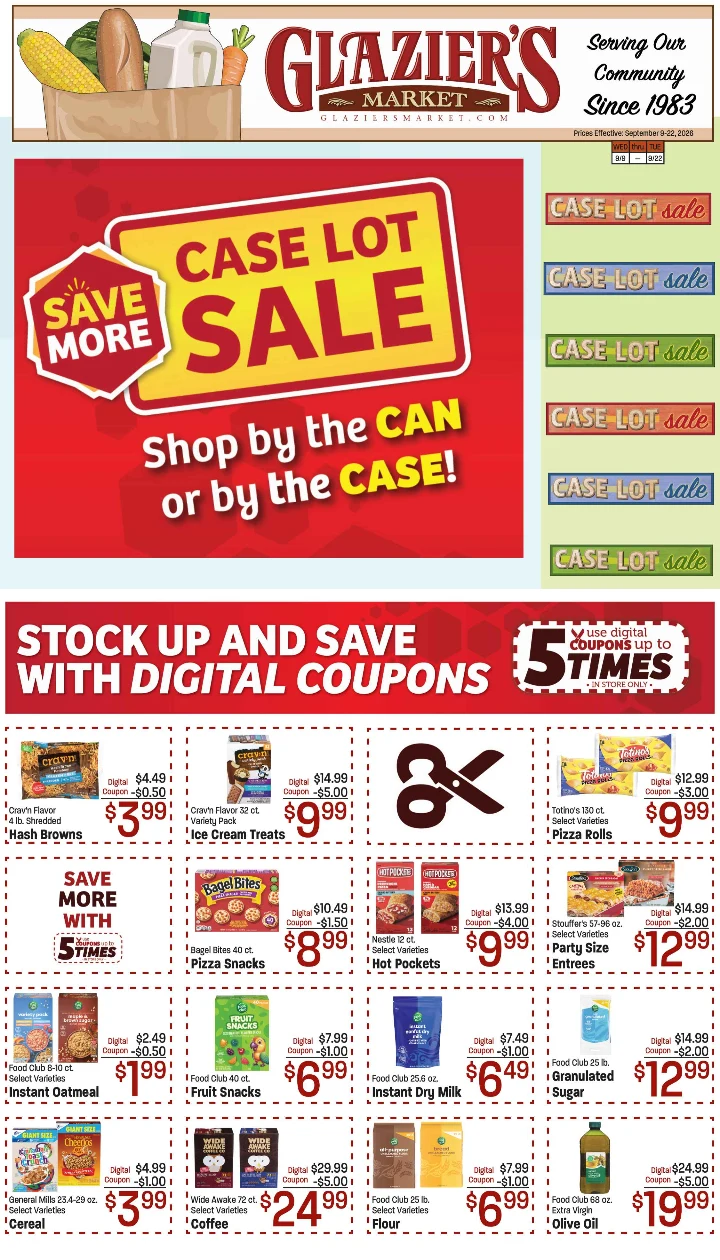 Glazier's Market Sep 9-22,26 CASELOT AD - Page 6