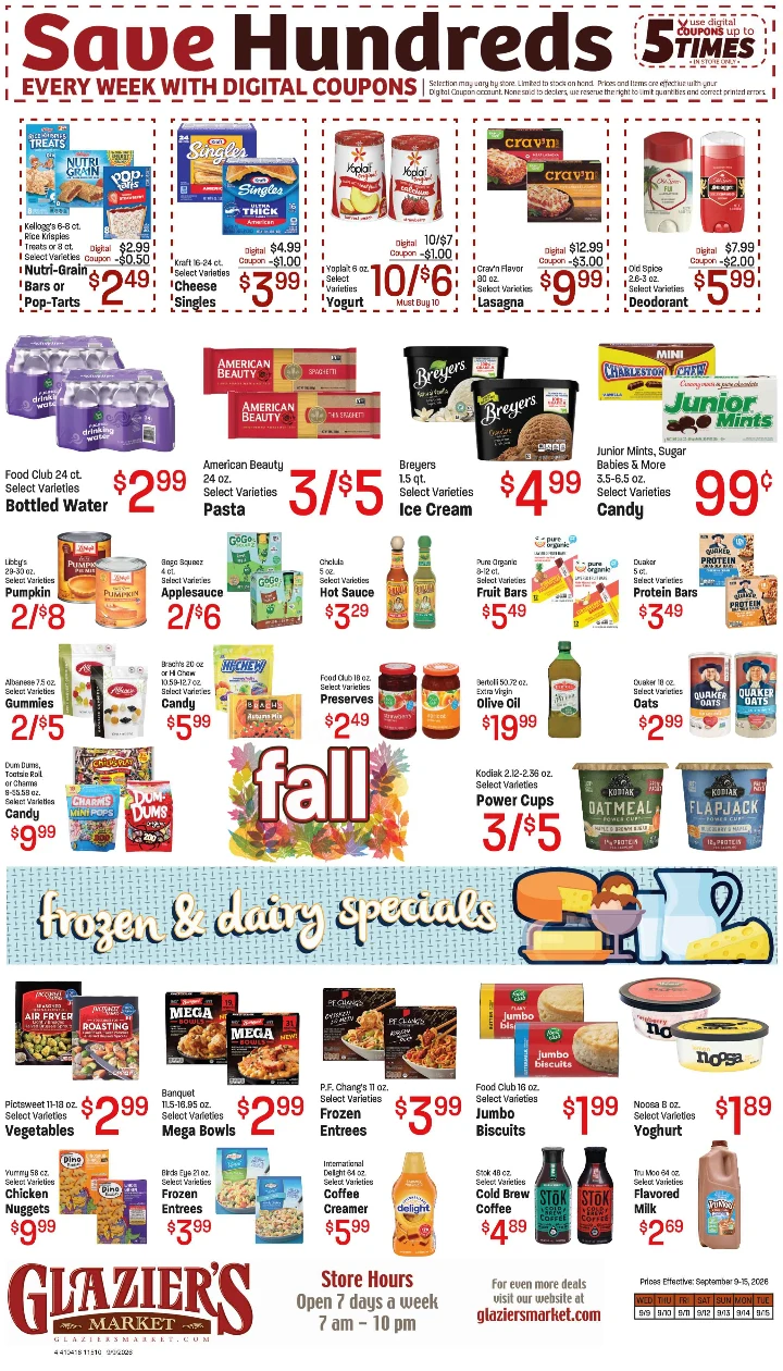 Glazier's Market Sep 9-15,26 Ad/Coupons - Page 4