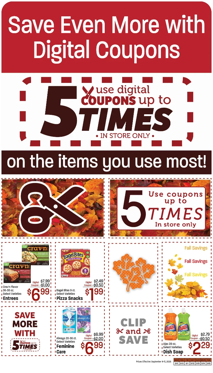 Glazier's Market Sep 9-15,26 Ad/Coupons - Page 5