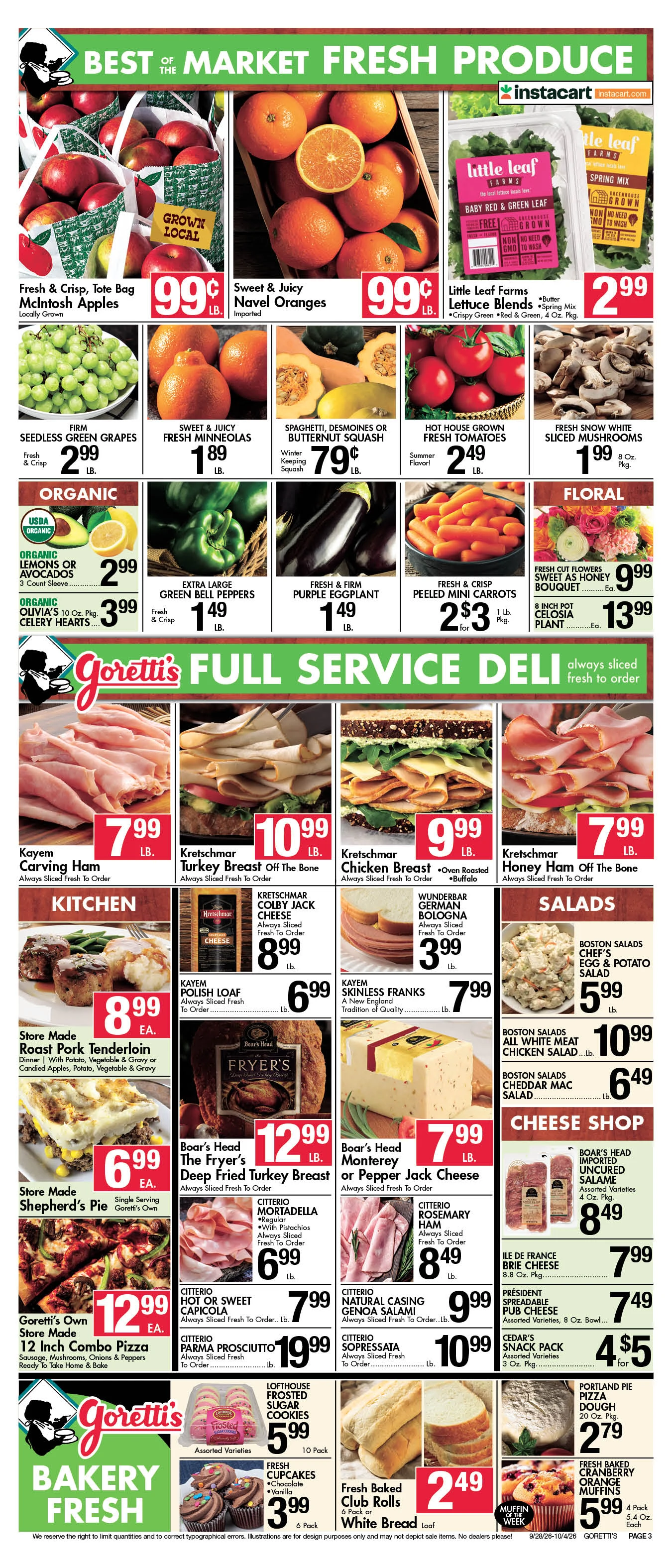 Goretti's Supermarket - Millbury Circular Oct 04 2026 - Page 3