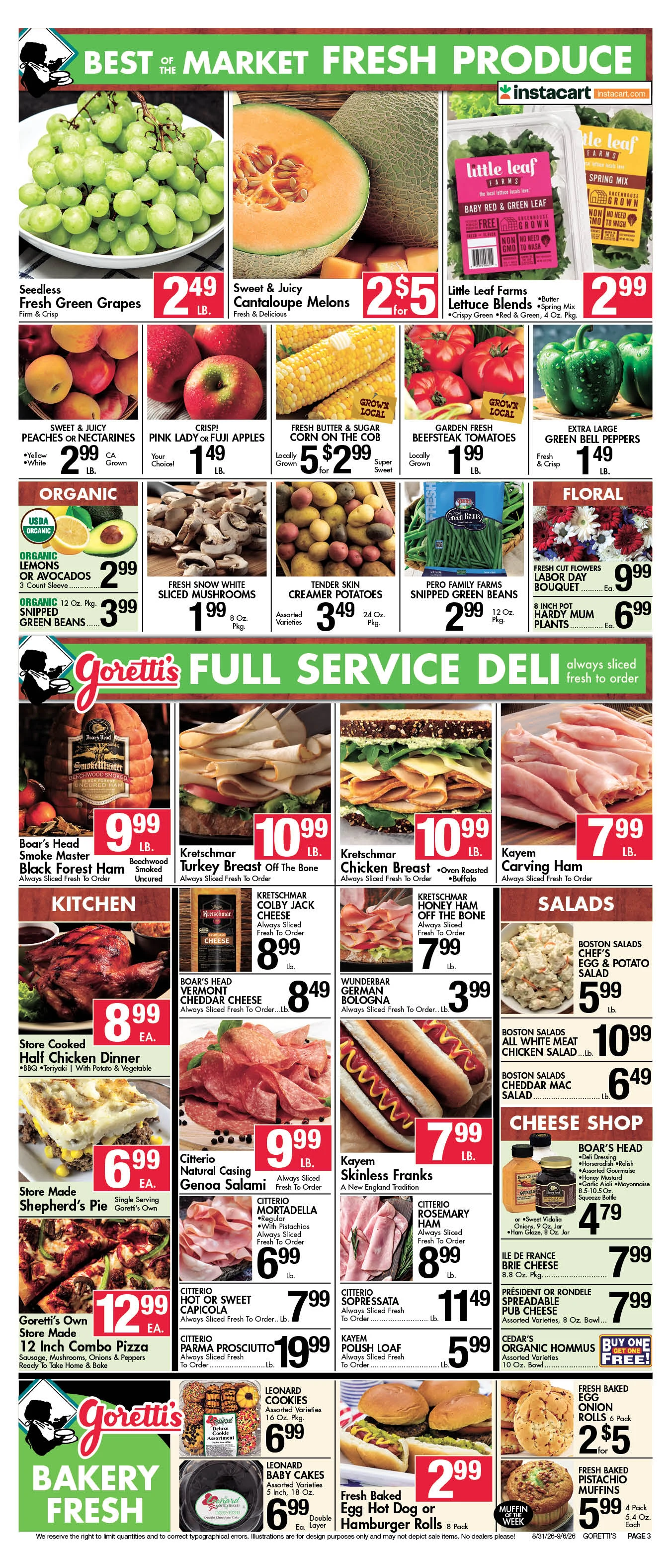 Goretti's Supermarket - Millbury Circular Sept 06 2026 - Page 3