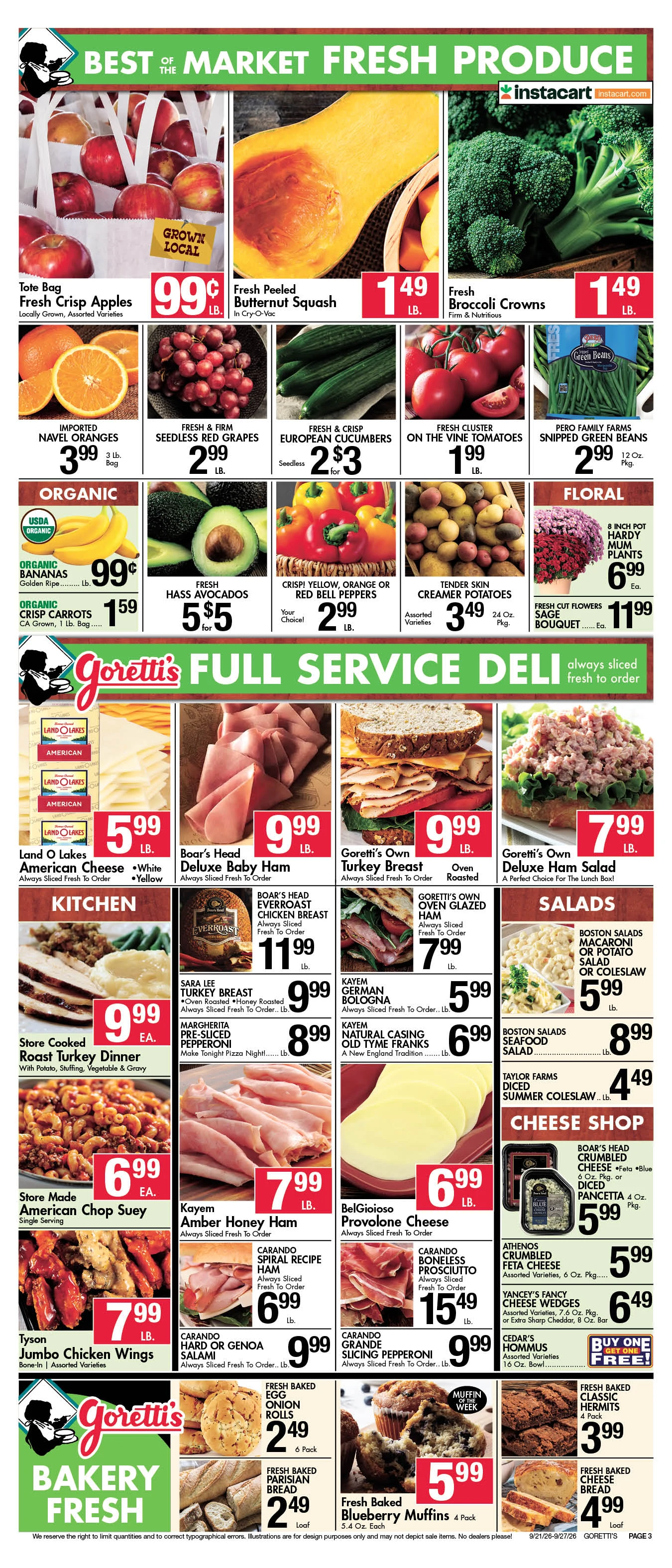 Goretti's Supermarket - Millbury Circular Sep 27 2026 - Page 3