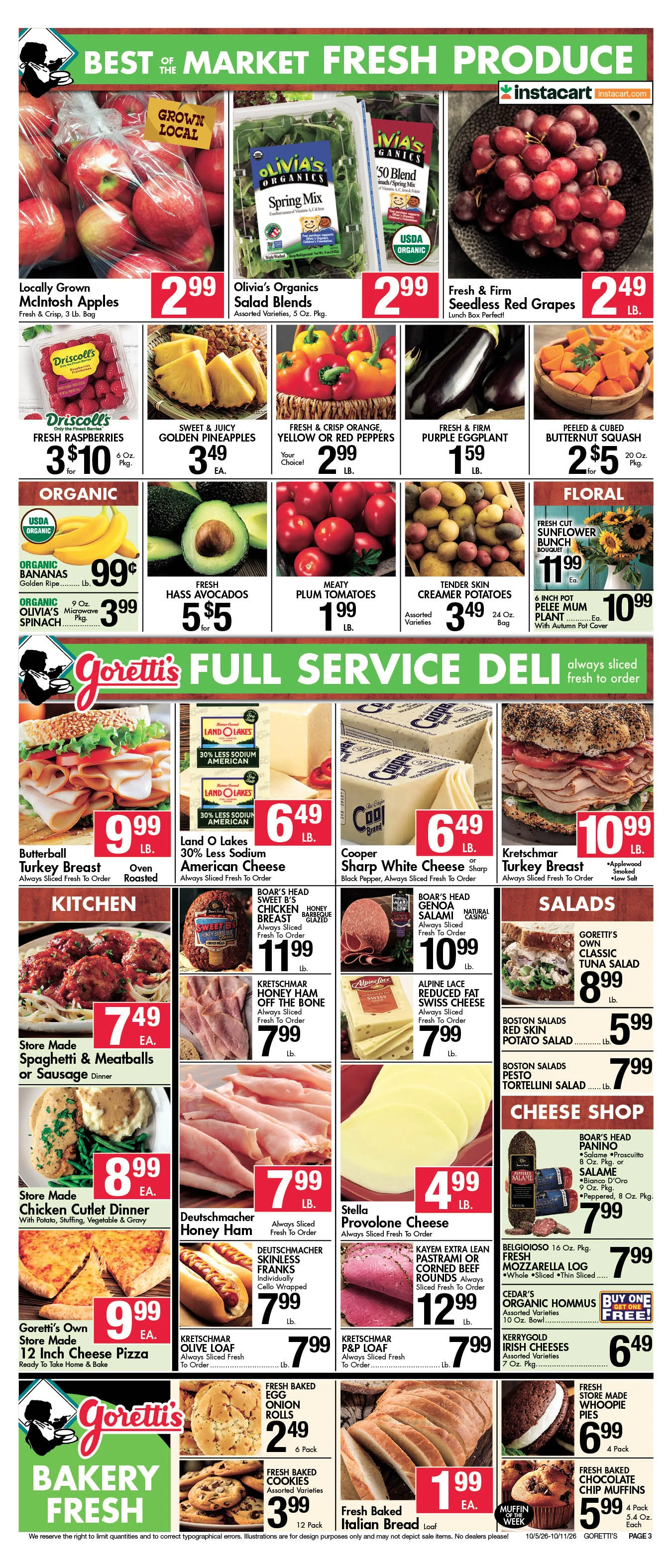 Goretti's Supermarket - Millbury Circular Oct 11 2026 - Page 3