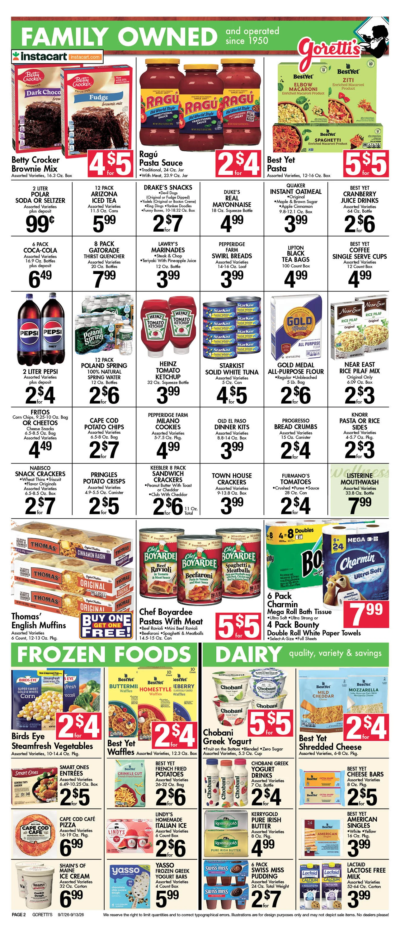 Goretti's Supermarket - Millbury Circular Sept 13 2026 - Page 2