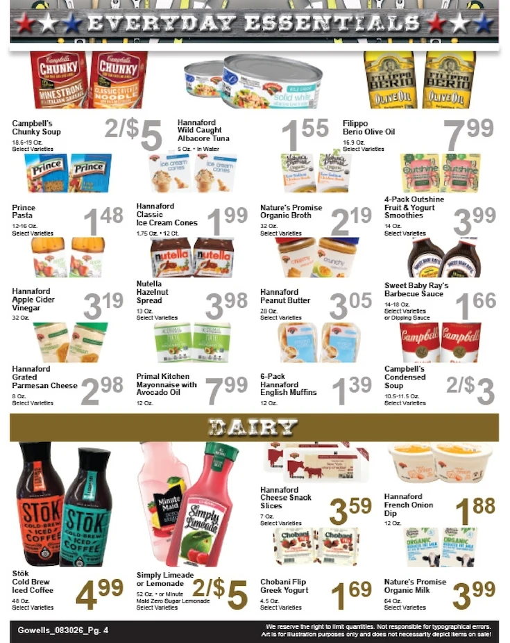 Gowell's Shop 'n Save Weekly Ad - Page 4