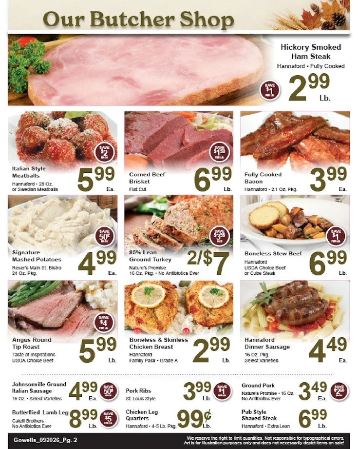 Gowell's Shop 'n Save Weekly Ad - Page 2