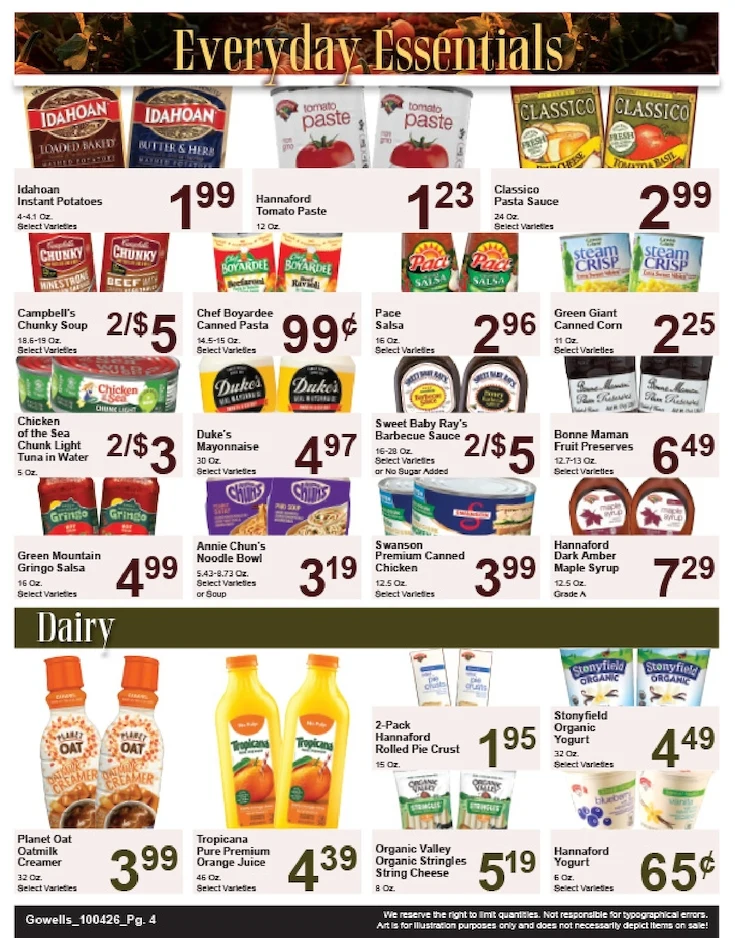 Gowell's Shop 'n Save Weekly Ad - Page 4