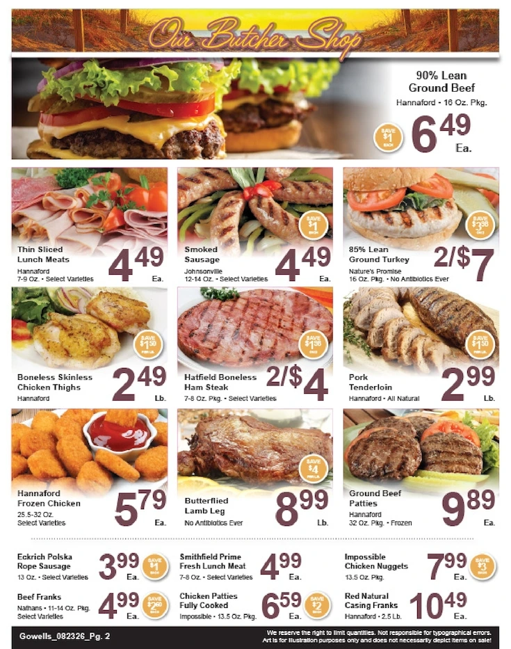 Gowell's Shop 'n Save Weekly Ad - Page 2