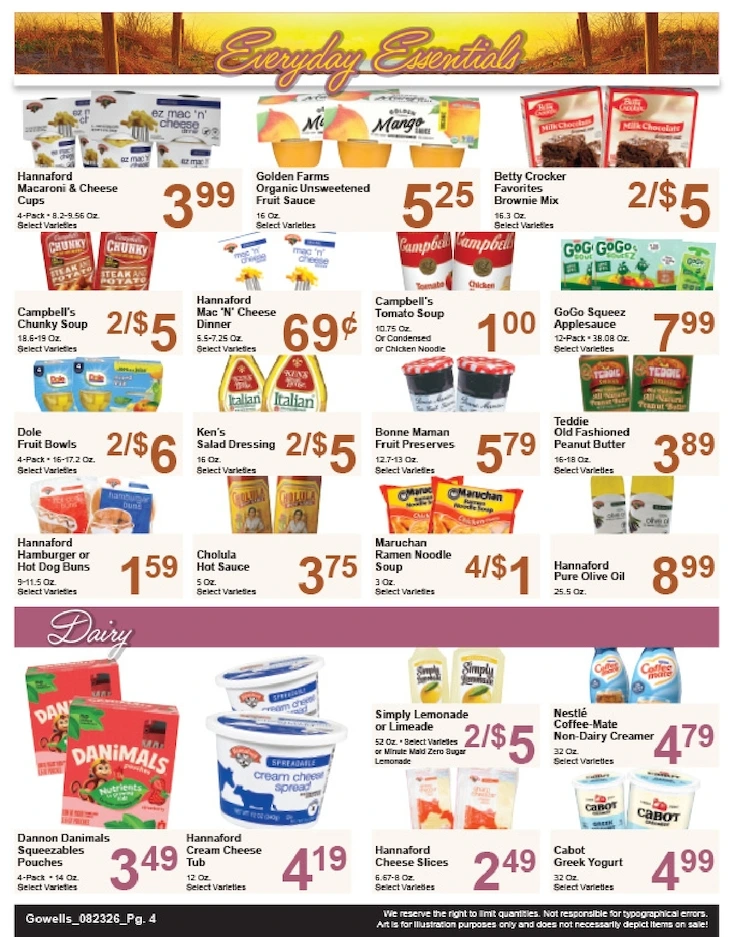 Gowell's Shop 'n Save Weekly Ad - Page 4