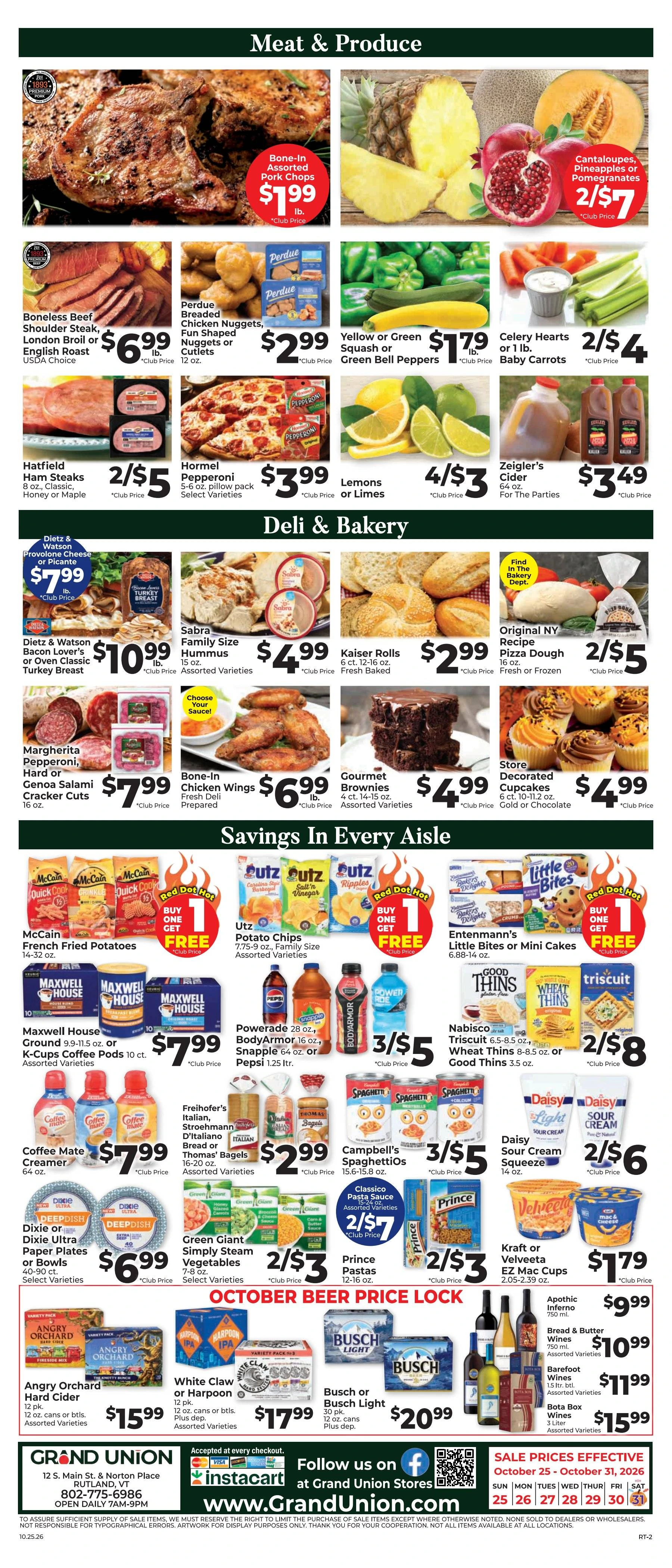 Grand Union Weekly Ad 10/24/2026 - 10/31/2026 - Page 2