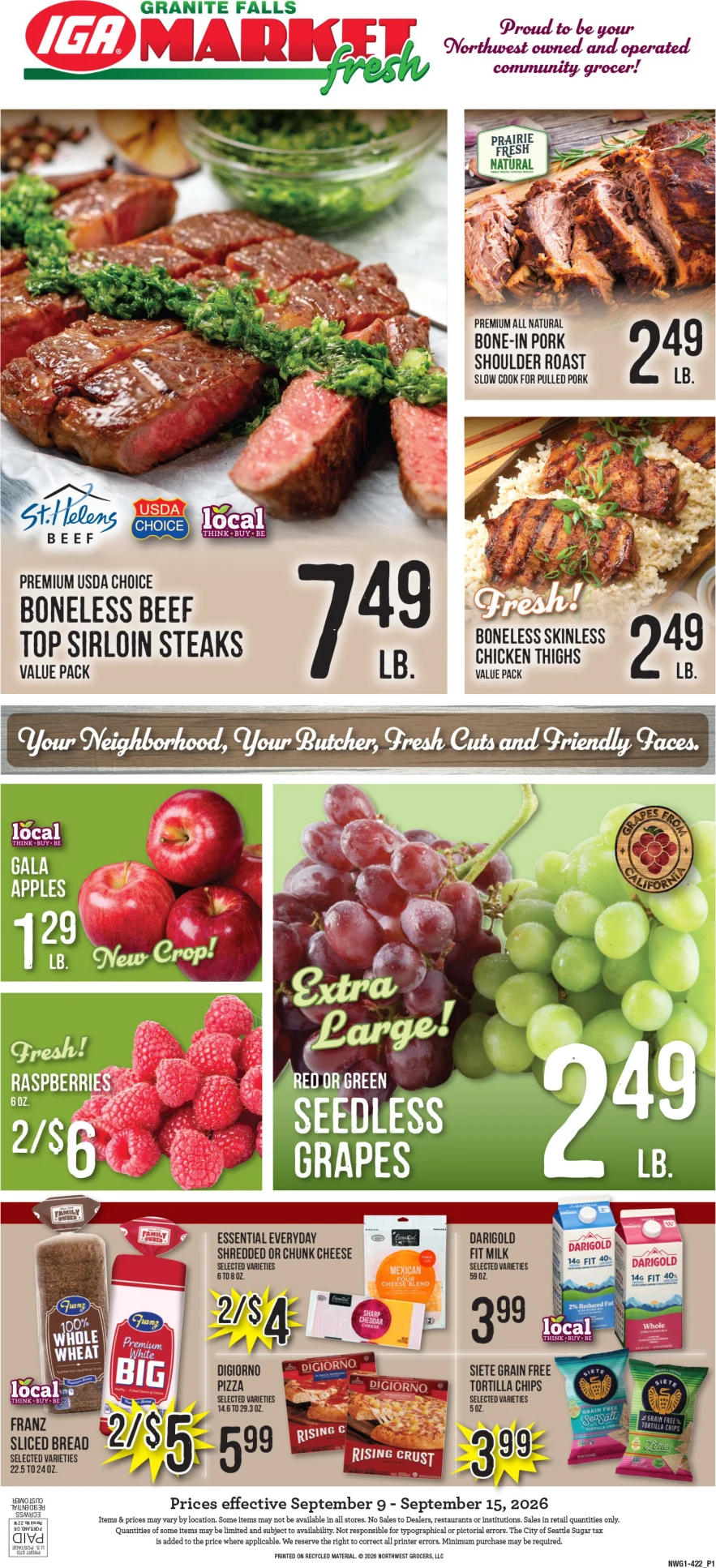 Granite Falls Market Fresh Granite Falls Market Fresh Weekly Ad - Page 1