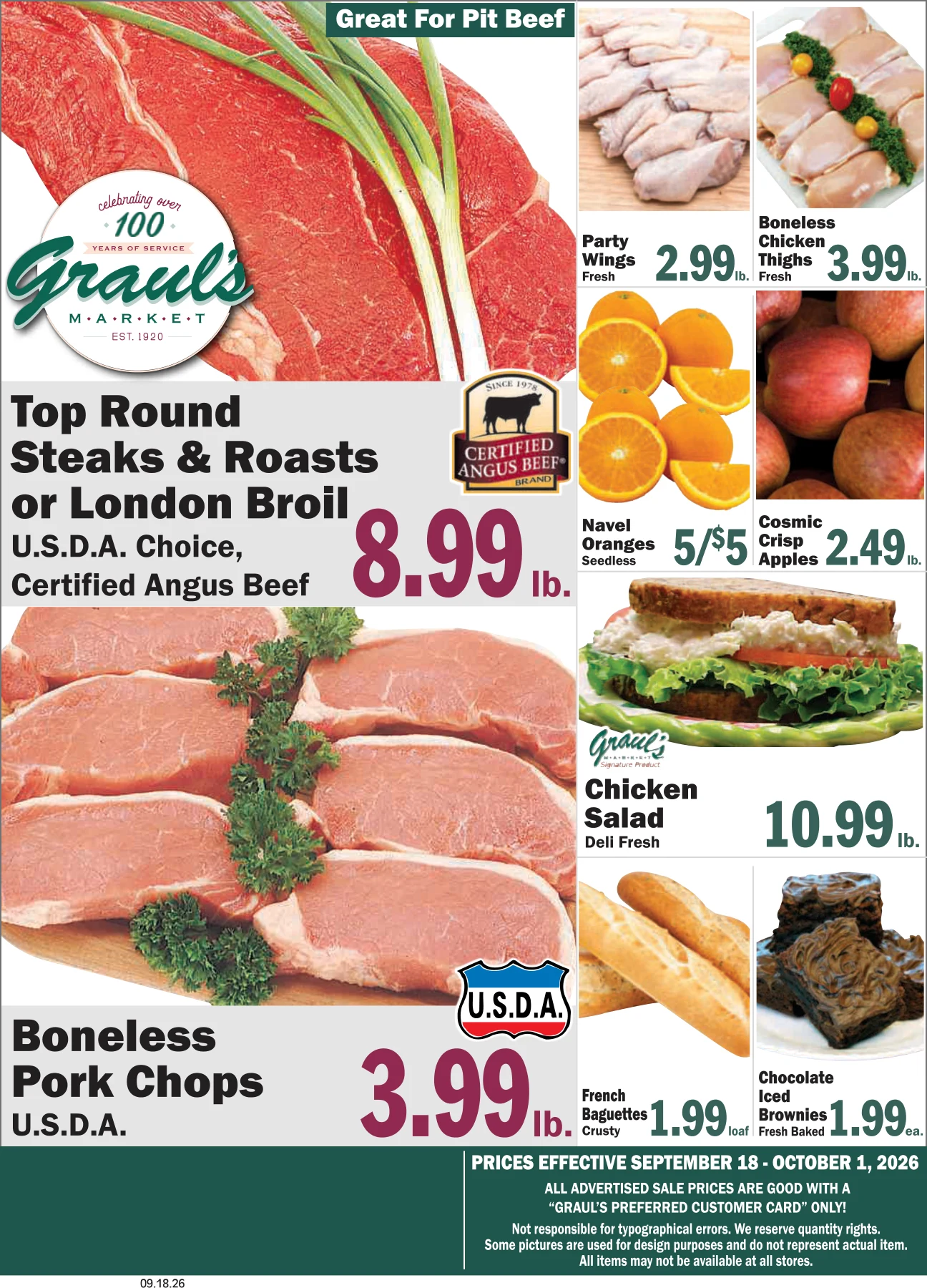 Graul's Market Hereford Weekly Sales Flyer - Page 1