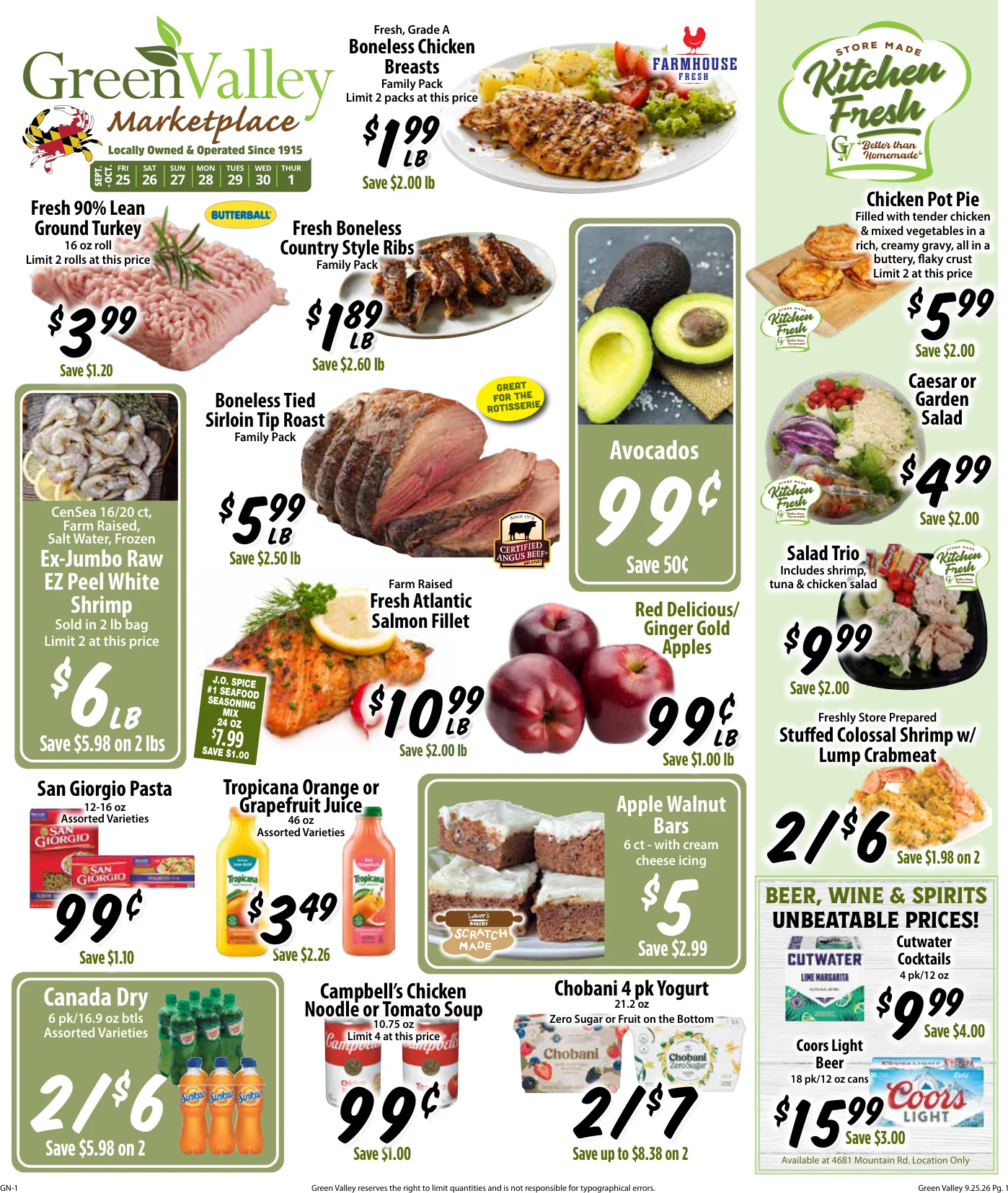 Green Valley Marketplace Green Valley Marketplace - Page 1