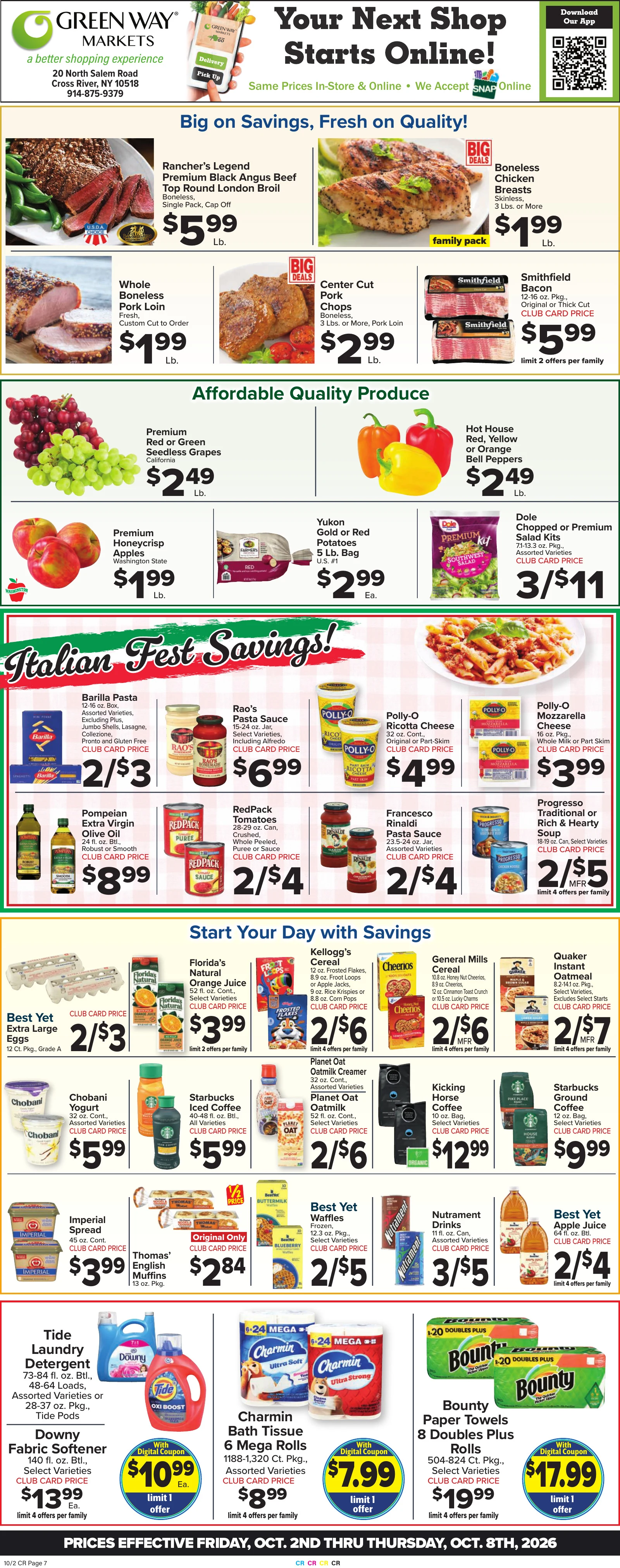 Green Way Markets Weekly Ad - Page 1