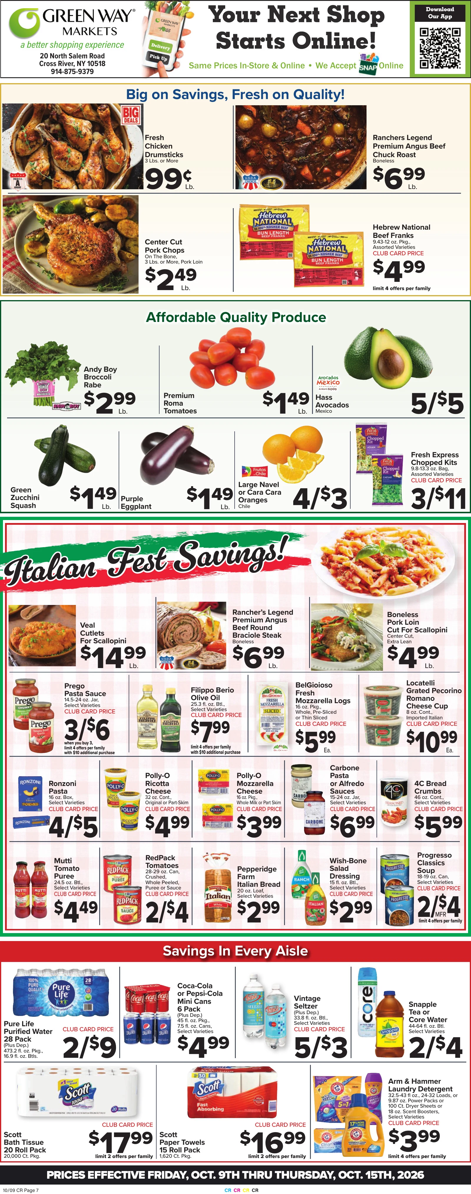 Green Way Markets Weekly Ad - Page 1
