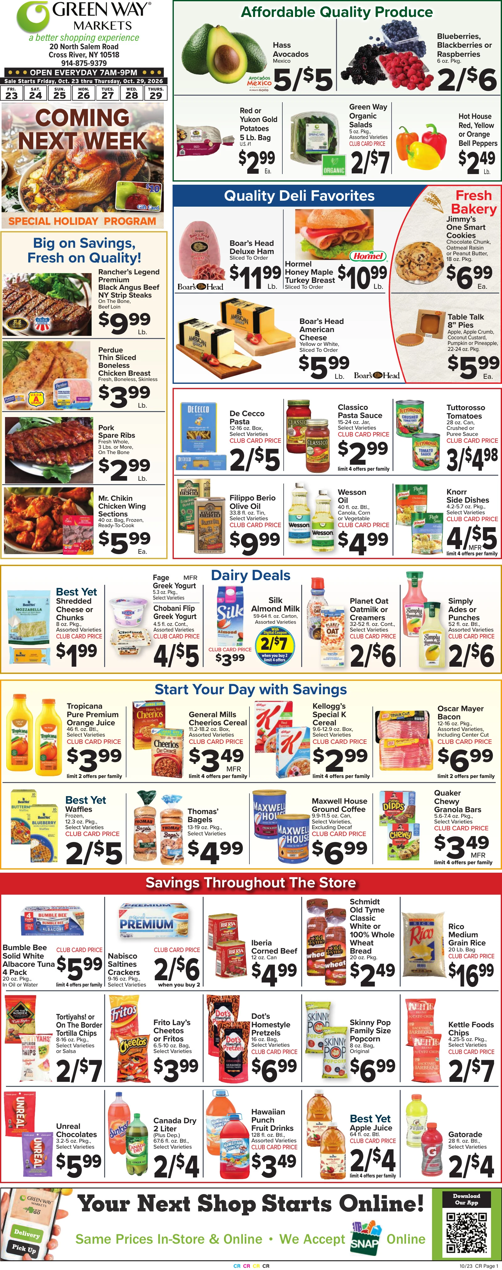 Green Way Markets Weekly Ad - Page 1