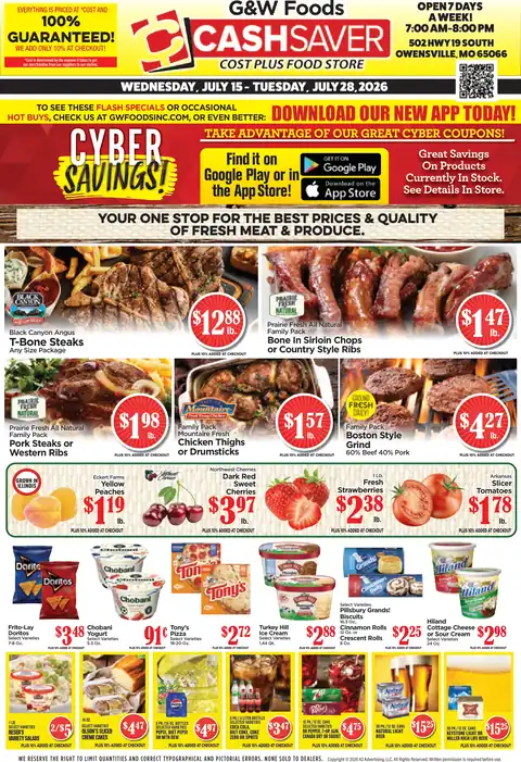 Cash Saver - Owensville, MO - Weekly Ad for Jul 15th Valid thru Jul 28th, 2026