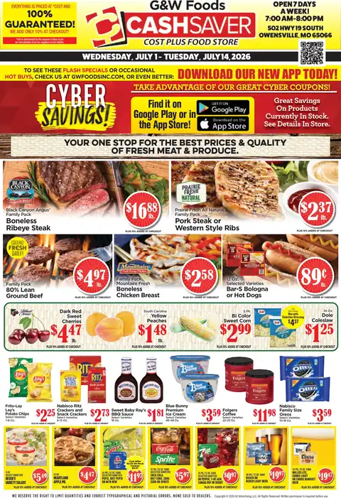 Cash Saver - Owensville, MO - Weekly Ad for Jul 1st Valid thru Jul 14th, 2026