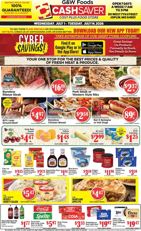 Cash Saver - Joplin, MO - Weekly Ad for Jul 1st Valid thru Jul 14th, 2026