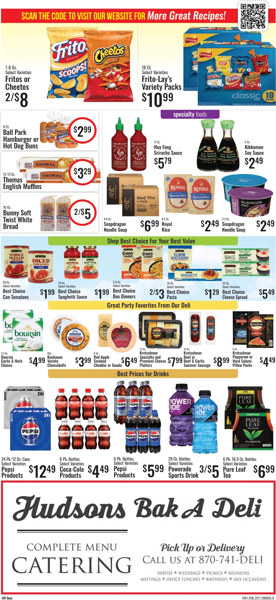 GW Foods - Hudson's Super Market Hudson’s Super Market - Harrison, AR - Weekly Ad for Sep 8th Valid thru Sep 21st, 2026 - Page 6