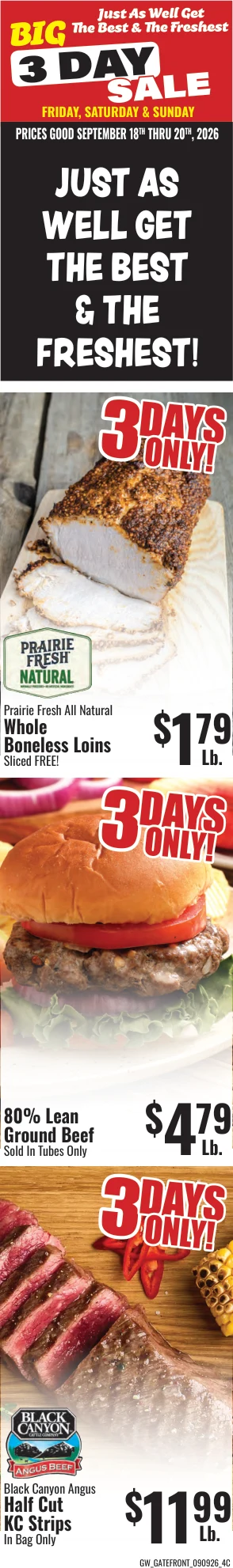 GW Foods - Hudson's Super Market Hudson’s Super Market - Harrison, AR - Weekly Ad for Sep 8th Valid thru Sep 21st, 2026 - Page 7