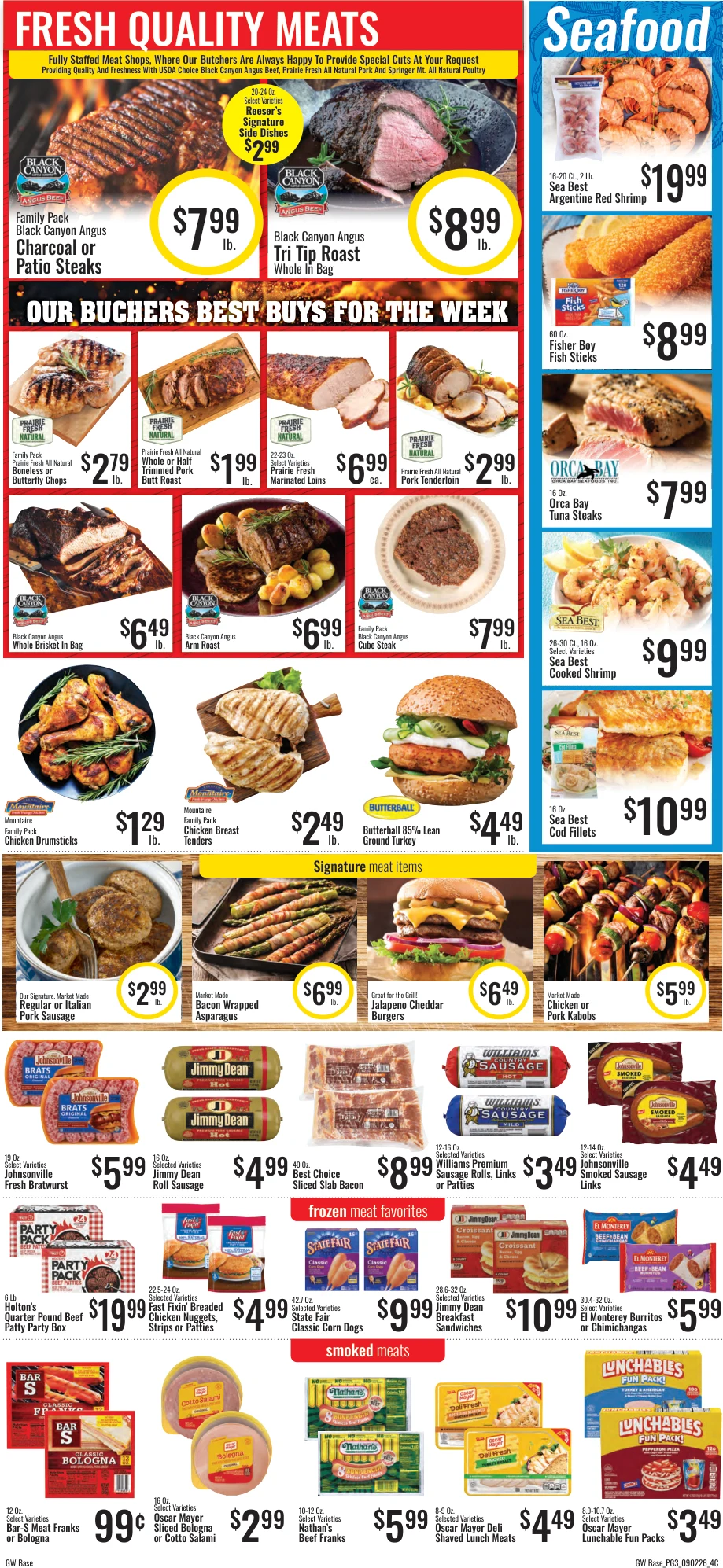 GW Foods - Hudson's Super Market Hudson’s Super Market - Harrison, AR - Weekly Ad for Sep 1st Valid thru Sep 7th, 2026 - Page 3