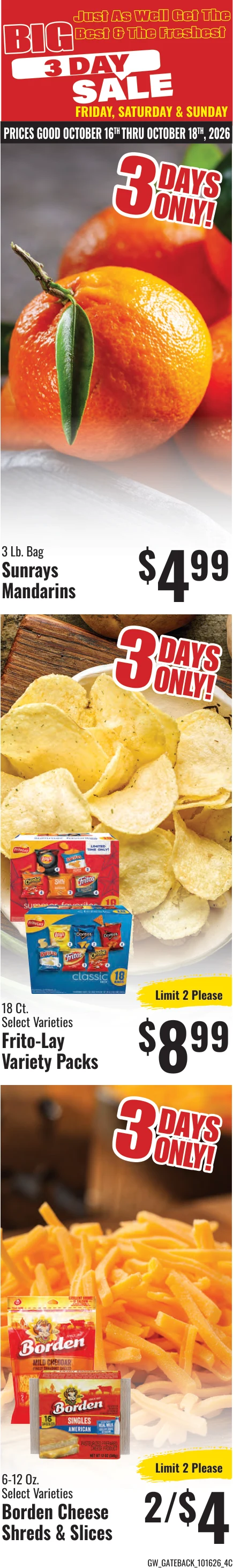 GW Foods - Hudson's Super Market Hudson’s Super Market - Harrison, AR - Weekly Ad for Oct 6th Valid thru Oct 19th, 2026 - Page 2
