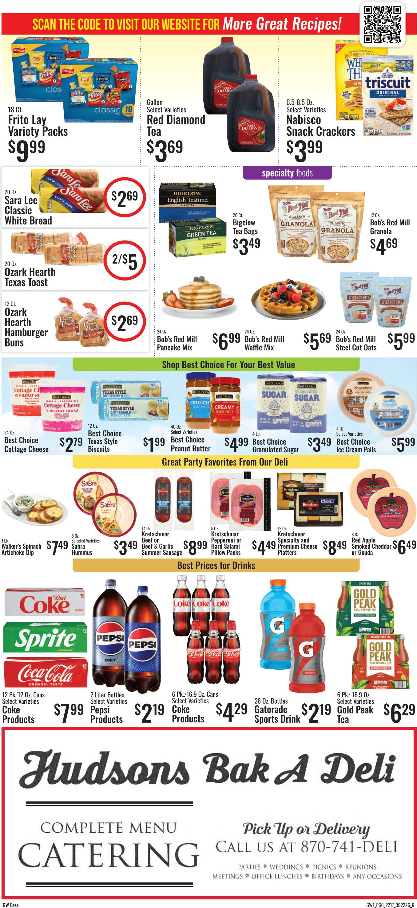 GW Foods - Hudson's Super Market Hudson’s Super Market - Harrison, AR - Weekly Ad for Sep 22nd Valid thru Oct 5th, 2026 - Page 6