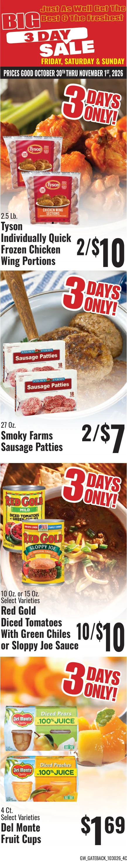 GW Foods - Sun Fest Market Sun Fest Market - Branson, MO - Weekly Ad for Oct 21st Valid thru Nov 3rd, 2026 - Page 8