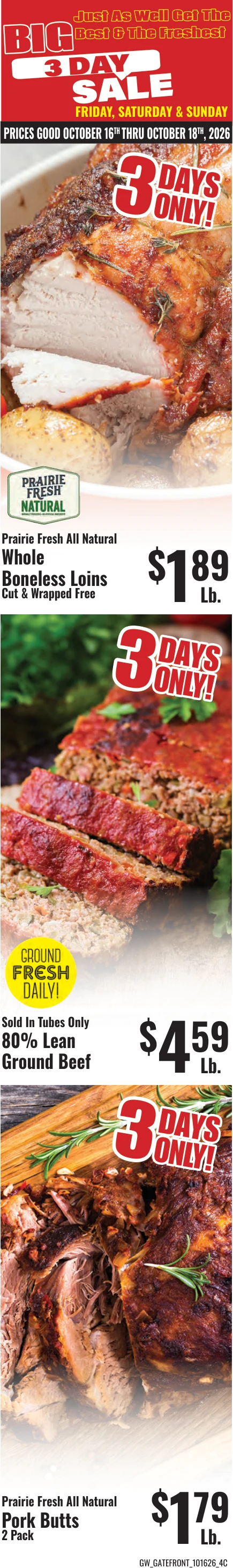 GW Foods - Sun Fest Market Sun Fest Market - Branson, MO - Weekly Ad for Oct 7th Valid thru Oct 20th, 2026 - Page 1