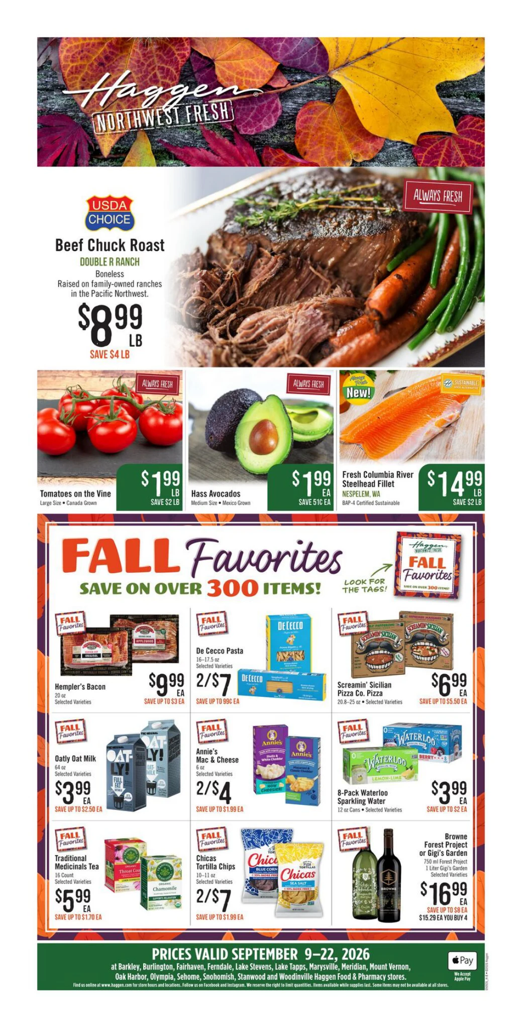 Haggen Food & Pharmacy Weekly Flyer - Page 1