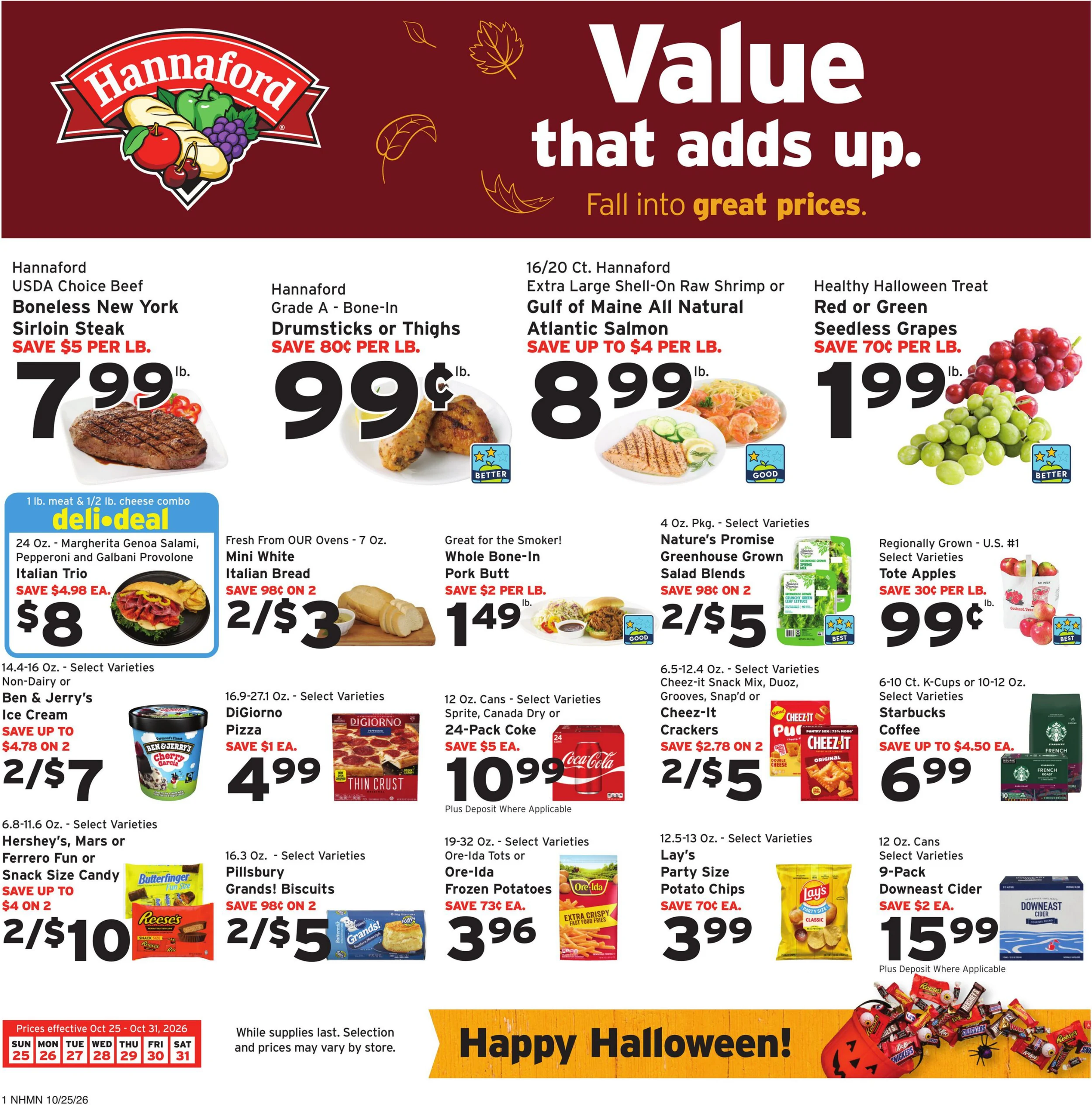 Hannaford Hannaford Week 44 Flyer for Hosted - Page 1