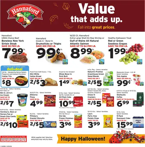 Hannaford Week 44 Flyer for Hosted