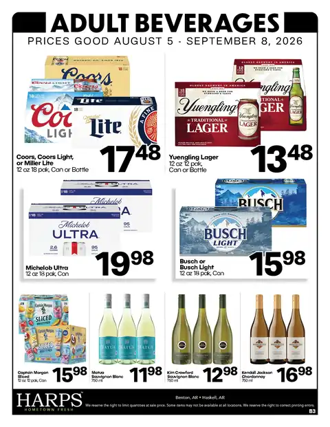 Harps Weekly Specials