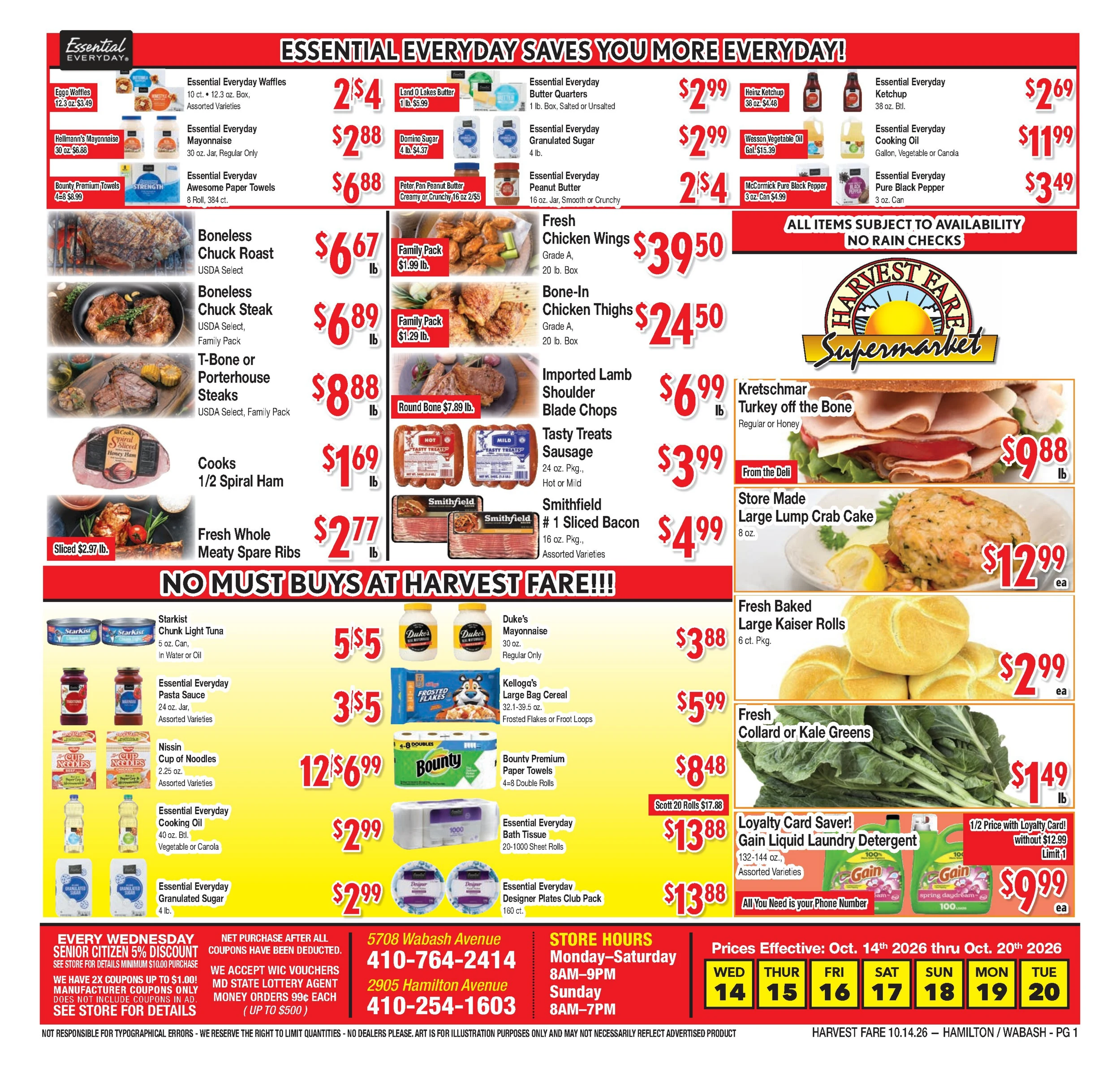 Harvest Fare Current Ad - Page 1