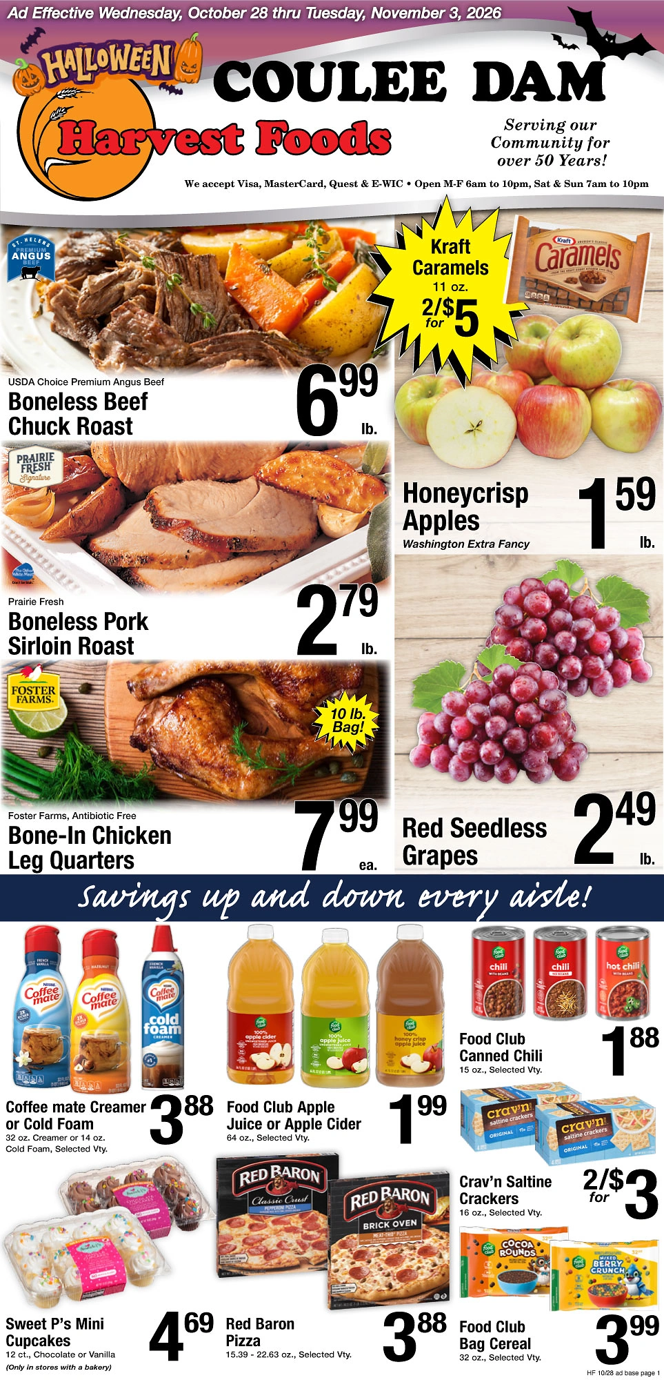 Harvest Foods Weekly Ad - Page 1