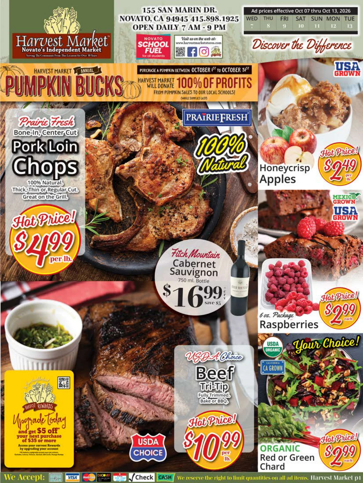 Harvest Market Novato Harvest Market - Novato Weekly Ad - Page 1