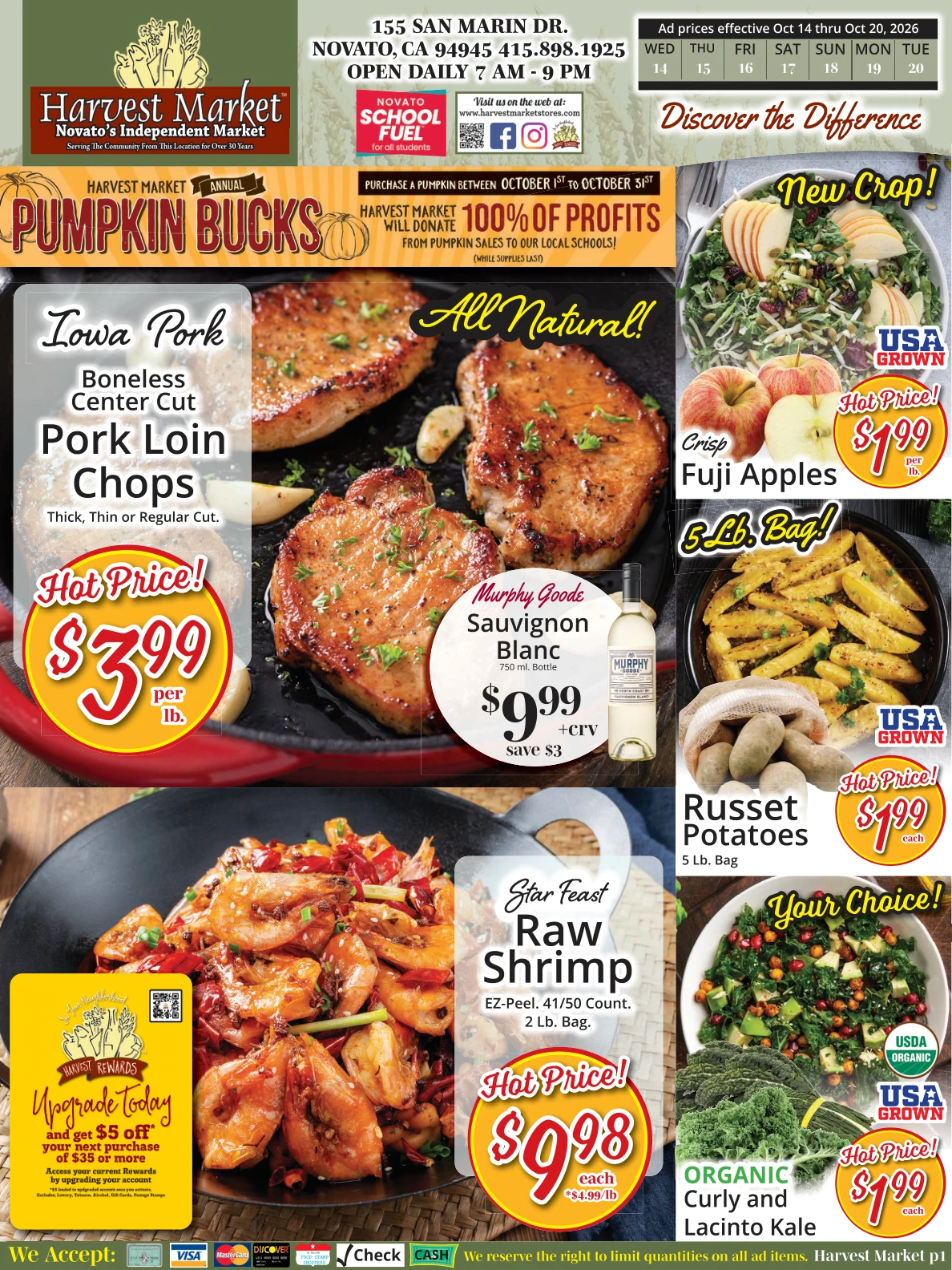 Harvest Market Novato Harvest Market - Novato Weekly Ad - Page 1