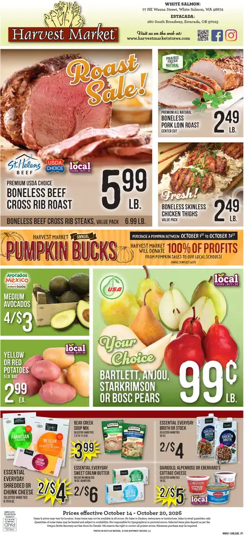 Harvest Market - White Salmon Weekly Ad