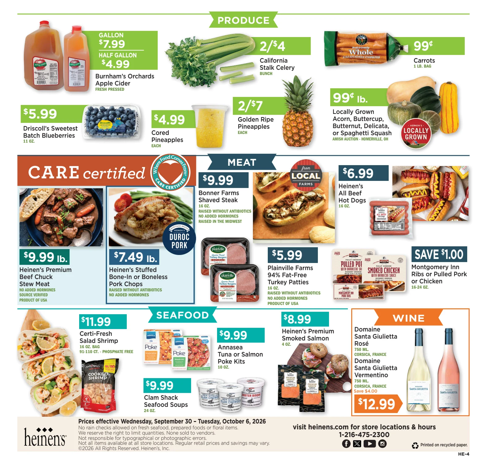 Heinens Weekly Ad 09/30 (September 30 - October 06) - Page 4