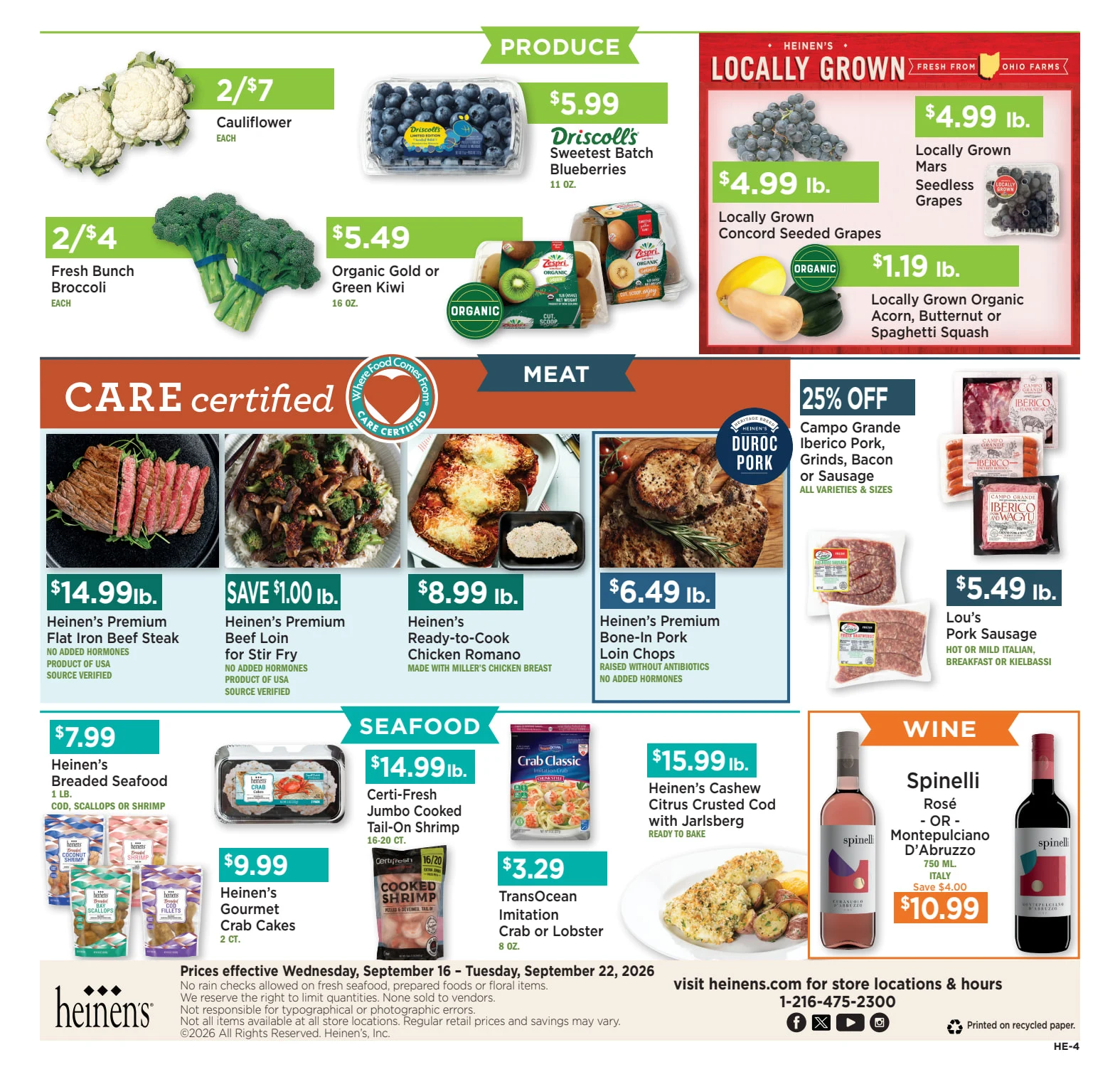 Heinens Weekly Ad 09/16 (September 16 - September 22) - Page 4