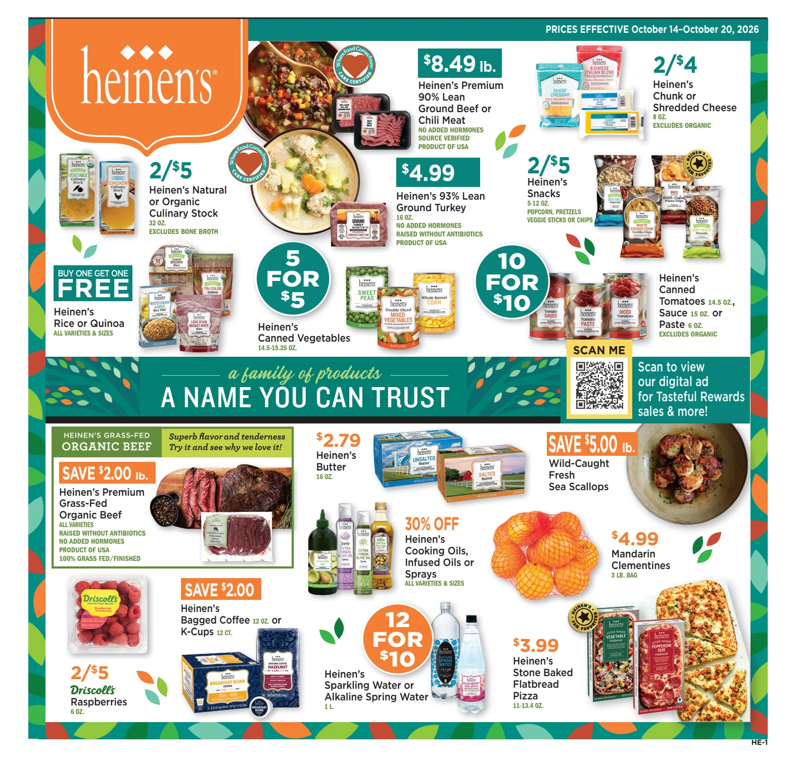 Heinens Weekly Ad 10/14 (October 14 - October 20) - Page 1