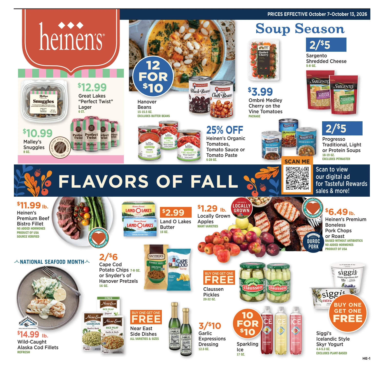 Heinens Weekly Ad 10/07 (October 07 - October 13) - Page 1